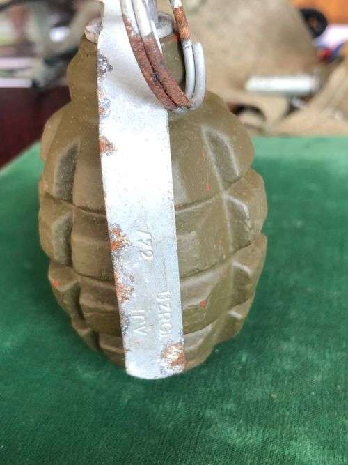 RUSSIAN F1 PERSONNEL FRAGMENTATION GRENADE NICKNAMED THE LIMONKA (LEMON LIKE) BORDER WAR PERIOD