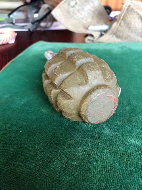 RUSSIAN F1 PERSONNEL FRAGMENTATION GRENADE NICKNAMED THE LIMONKA (LEMON LIKE) BORDER WAR PERIOD