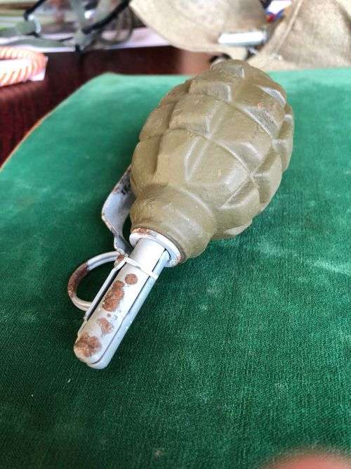 RUSSIAN F1 PERSONNEL FRAGMENTATION GRENADE NICKNAMED THE LIMONKA (LEMON LIKE) BORDER WAR PERIOD
