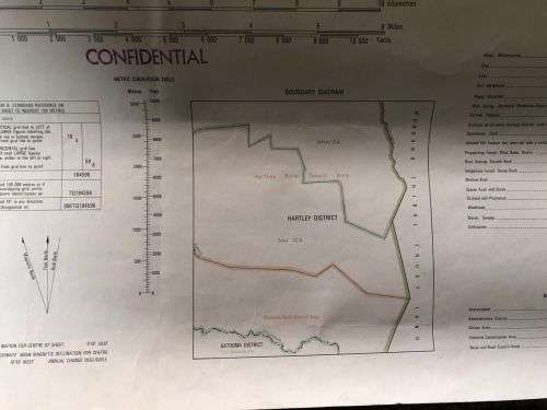 RHODESIA-RUTARIA HILLS 1830 A4 (EDITION)1972 SCALE (1:50 000) MAP