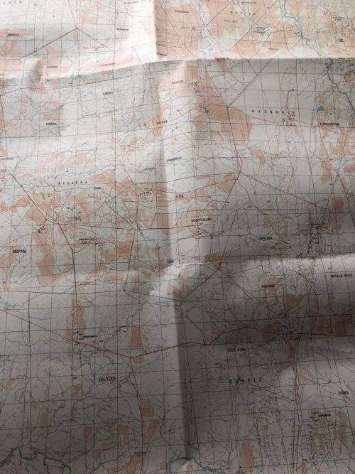 RHODESIA-RUTARIA HILLS 1830 A4 (EDITION)1972 SCALE (1:50 000) MAP