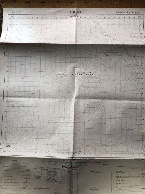 RHODESIA MAP-TINDER GRASS PANS 11926 B2 (EDITION) 1969 SCALE (1:50 000)