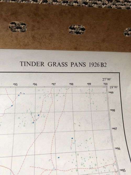RHODESIA MAP-TINDER GRASS PANS 11926 B2 (EDITION) 1969 SCALE (1:50 000)