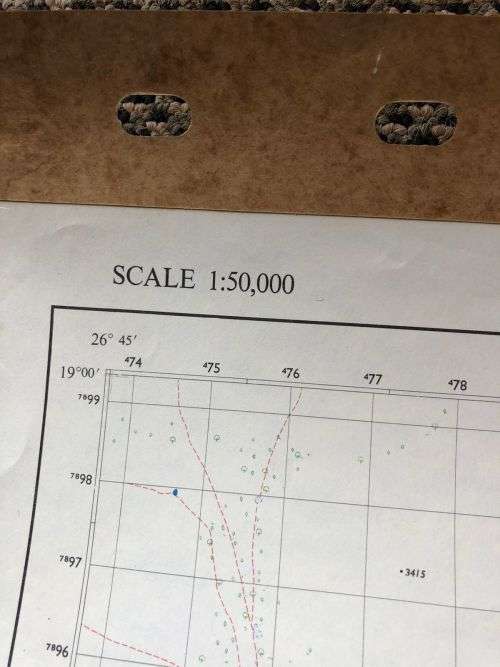 RHODESIA MAP-TINDER GRASS PANS 11926 B2 (EDITION) 1969 SCALE (1:50 000)