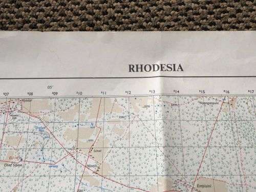 RHODESIA MAP-PUMULA MISSION 1927 C1 (EDITION) 1969 SCALE (1:50 000)