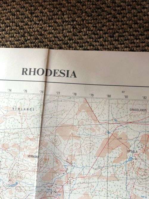 RHODESIAN MAP-FORT INGWENYA 1929 B1 (EDITION 2)1972 SCALE ( 1:50 000)