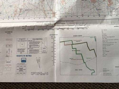 RHODESIAN MAP-FORT INGWENYA 1929 B1 (EDITION 2)1972 SCALE ( 1:50 000)
