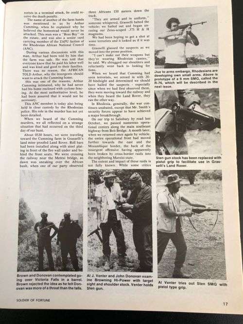 SPRING 1977-COVER PIC IS THE RHODESIAN ENGINEER BOAT SQUADRON ON PATROL ON LAKE KARIBA-PAGE 13 SOF-I