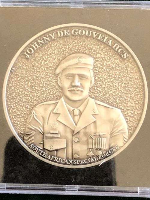 THE BRAVE COLLECTION-CHALLENGE COIN JOHNNY DE GOUVEIA HCS SA SPECIAL FORCES