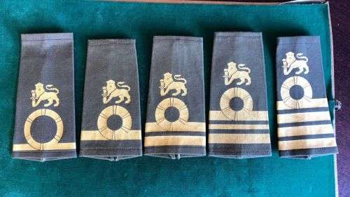 SA NAVY MARINE BRANCH OFFICER RANK BADGES