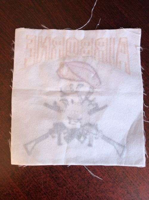 EMBROIDERED AIRBORNE PATCH-MEASURES 21X21 CM