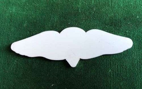 RED BACKING FOR PARA WING-THE TRADITION WEARING THE RED BACKING BEHIND THE PARACHUTE WING LASTED APP