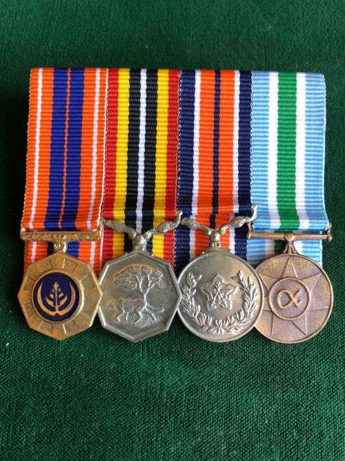 MINIATURE SADF COURT MOUNTED-MEDAL GROUP
