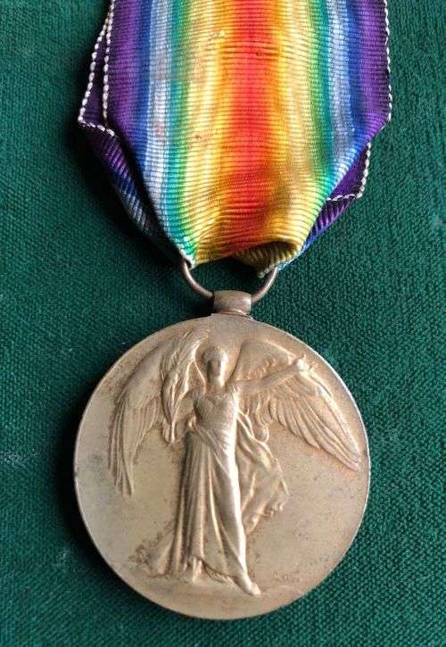 WW1 VICTORY MEDAL NAMED TO S-27502 PTE. W.D. DUNCAN R. HIGHERS