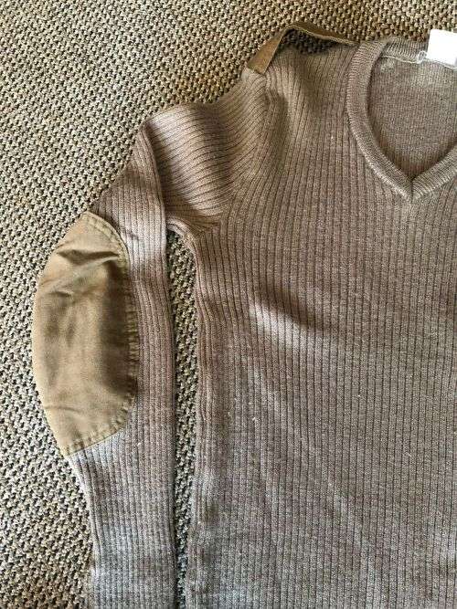 SADF PERIOD WOOL JERSEY SIZE MEDIUM-MEASURES 50CM ARMPIT TO ARMPIT-GOOD CONDITION