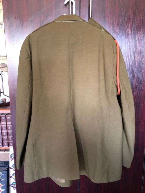 STEP OUT JACKET FOR COLONEL -COMPLETE WITH NAME BAR,LANYARD,FLASHES, RANKS AND MEDAL BARS-SIZE EXTRA