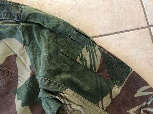 RHODESIAN CAMO OVERALLS ORIGINALLY USED BY HELICOPTER PILOTS AS FLIGHT SUITS-ALSO ADOPTED BY PARATRO