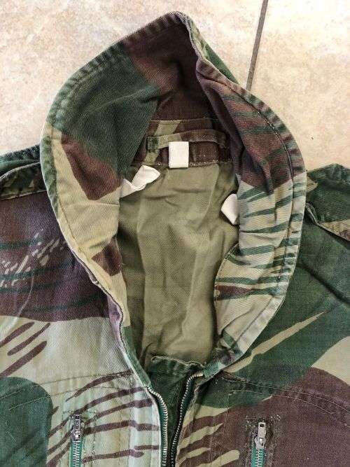 RHODESIAN CAMO OVERALLS ORIGINALLY USED BY HELICOPTER PILOTS AS FLIGHT SUITS-ALSO ADOPTED BY PARATRO