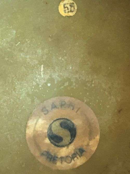 SA MEDICAL SERVICE HIGH RANKING OFFICERS PEAKED CAP-SIZE 58-GOOD CONDITION