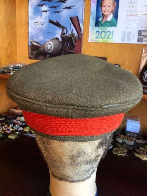 SA ARMY SENIOR OFFICERS STAFF QUALIFIED PEAKED CAP-APPROVED 1978-SIZE 56-GOOD CONDITION
