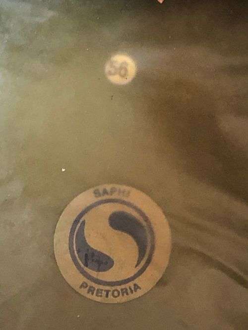 SA ARMY SENIOR OFFICERS STAFF QUALIFIED PEAKED CAP-APPROVED 1978-SIZE 56-GOOD CONDITION