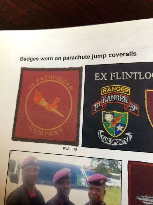 44 PATHFINDER COMPANY CLOTH PATCH -WORN ON JUMP OVERALLS