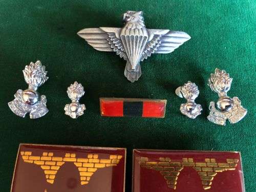 44 PARA BRIGADE-FIELD ENGINEER SQUADRON BERET,COLLARS,OFFICERS MESS DRESS COLLARS,BERET BAR AND FLAS