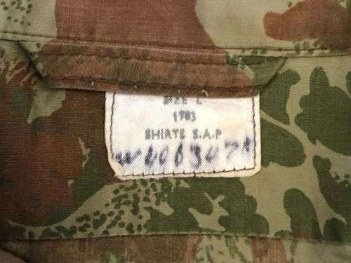 POLICE TASK FORCE CAMO, LONG SLEEVE SHIRT-2ND PATTERN-SIZE LARGE-MEASURES 60 CM ARMPIT TO ARMPIT- 2X