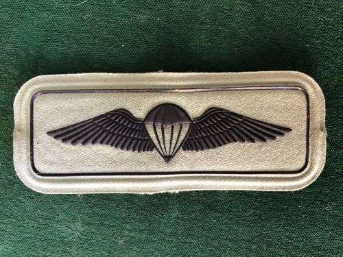 SA ARMY BASIC PARACHUTE WING FOR COMBAT DRESS -RUBBERIZED