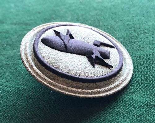 SANDF EOD BADGE EMBOSSED- 2 PINS