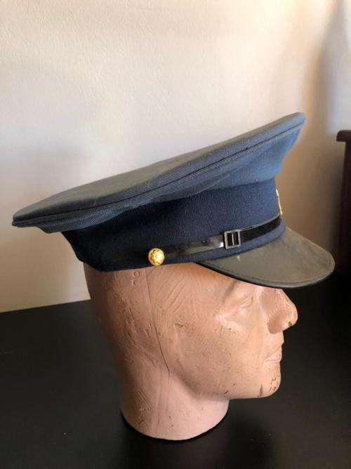 VINTAGE POLICE PEAKED CAP SIZE 55