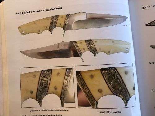 A KNIFE VERY SIMILAR TO THE HAND CRAFTED 1 PARACHUTE BATTALION KNIFE-THE KNIFE I AM SELLING IS NOT T