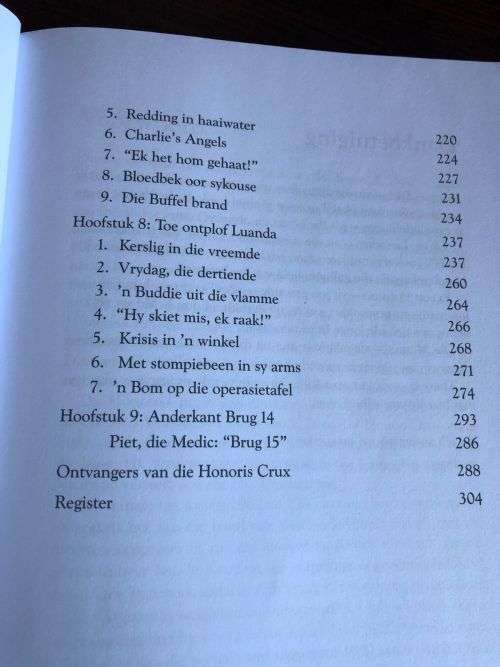 DIE ROEM EN DIE ROU DEUR AT VAN WYK-STORIES AGTER HONORIS CRUX- 2ND EDITION 2015- 309 PAGES- CONDITI