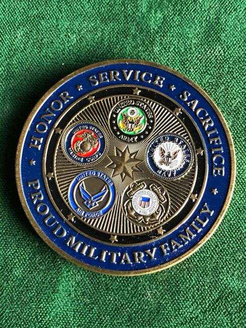 US ARMED FORCES CHALLENGE COIN-DIAMETER 50 MM
