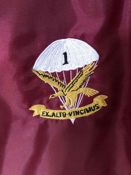 1 PARABAT VETERANS ASSOCIATION BOMBER JACKET-SIZE XXL -MEASURES 60 CM ARMPIT TO ARMPIT-CONDITION LIK