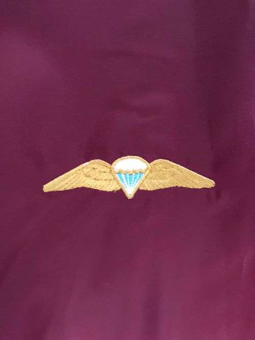 1 PARABAT VETERANS ASSOCIATION BOMBER JACKET-SIZE XXL -MEASURES 60 CM ARMPIT TO ARMPIT-CONDITION LIK