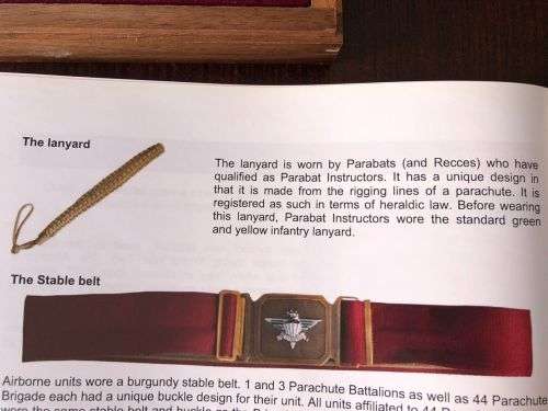 PARABAT LANYARD-LANYARD WORN BY PARABATS AND RECCES WHO HAVE QUALIFIED AS PARABAT INSTRUCTORS-MADE F