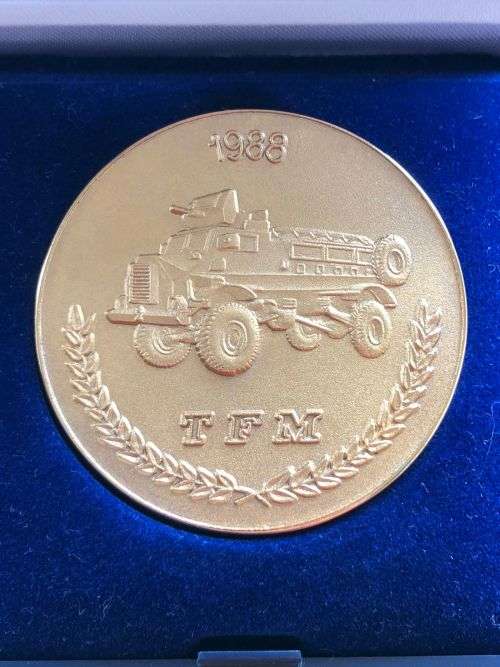 RECCE/OPERATION FIREWOOD MEDALLION IN PRESENTATION BOX-ORIGINAL