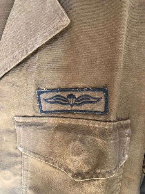 SADF PERIOD NUTRIA JACKET-SIZE MEDIUM-MEASURES 55 CM ARMPIT TO ARMPIT-CONDITION USED -GOOD