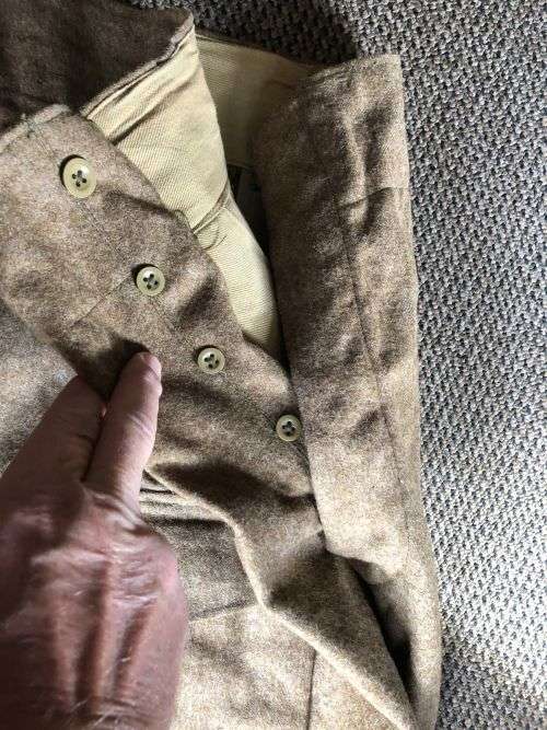 SA ARMY VINTAGE WOOL TROUSERS-SIZE 32 -PIPE LENGTH 78 CM- 1950`S-60`S