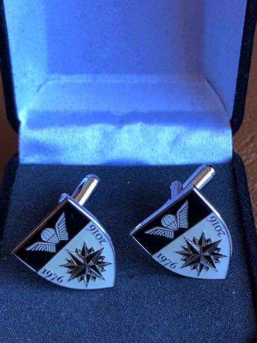 5 RECCE REGIMENT- 1976-2016 ANNIVERSARY-CUFFLINKS IN PRESENTATION CASE