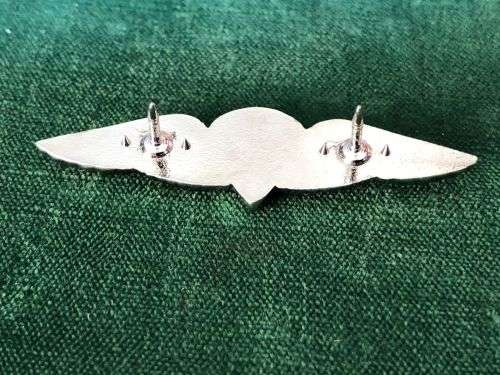 SA PARACHUTE ADVANCED PARATROOPER CHROMED MESS DRESS WING- 2 PINS