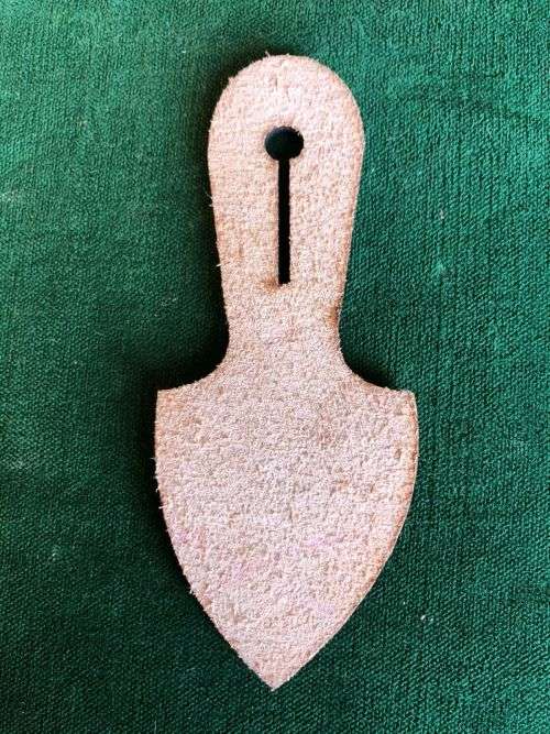 SA ARMY LEATHER FOB BADGE BACKING