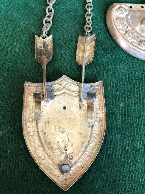 ITALIAN WW2 ARMY OFFICERS BROCADE SASH WITH METAL EAGLE & AMP