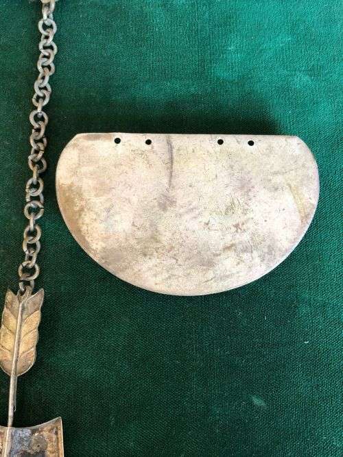 ITALIAN WW2 ARMY OFFICERS BROCADE SASH WITH METAL EAGLE & AMP