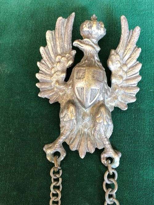 ITALIAN WW2 ARMY OFFICERS BROCADE SASH WITH METAL EAGLE & AMP