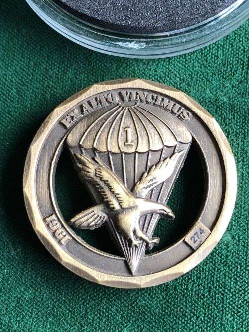 1 PARACHUTE BATTALION-NUMBERED NO 274 CHALLENGE COIN-DIAMETER 38 MM