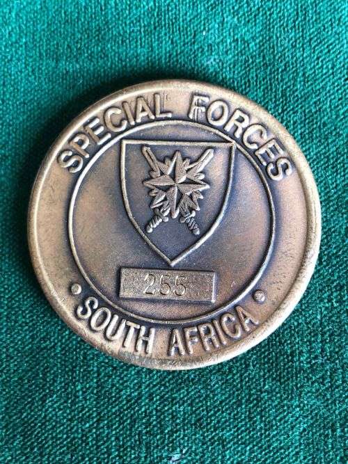 5 SPECIAL FORCES REGT. CHALLENGE COIN-NUMBERED 255-DIAMETER 34 MM