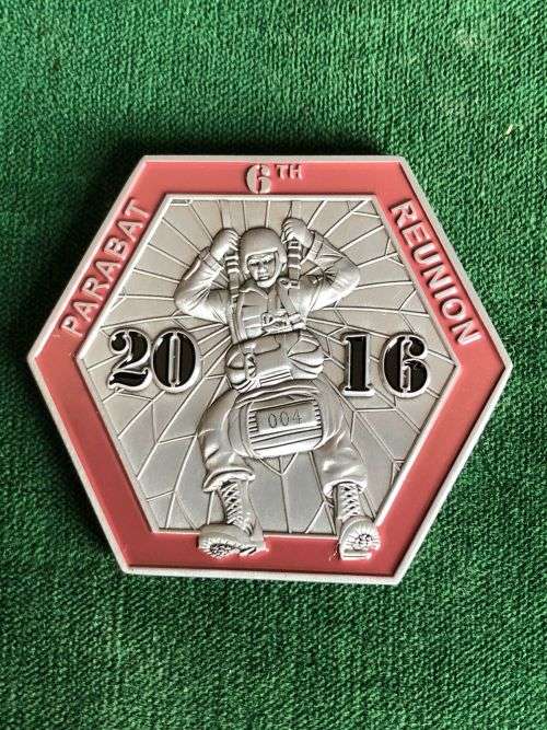 1 PARA BATTALION CHALLENGE COIN-MEASURES 43 X 43 MM-NUMBERED 004