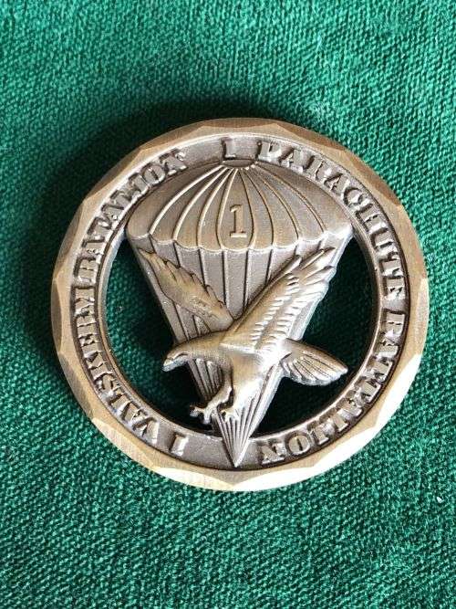 1 PARA BATTALION CHALLENGE COIN-NUMBERED 038- DIAMETER 36 MM